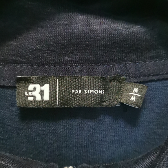 LE 31 linen and cotton half-zip T-shirt (M) - Picture 4 of 6